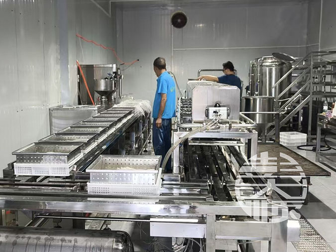 步進式豆腐機生產線 步進式豆腐機生產線