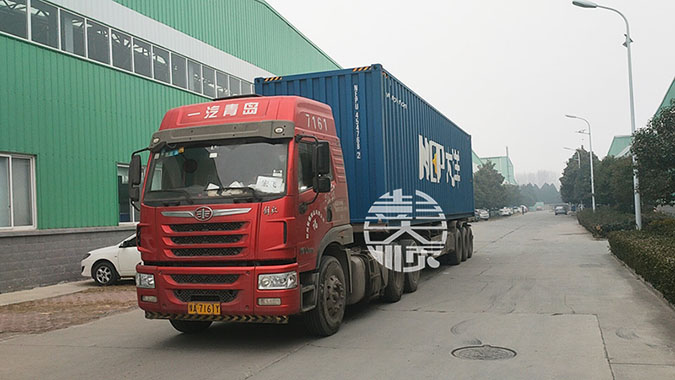 俄羅斯豆腐機生產線設備出廠發貨